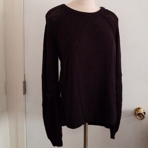Reformation Millie Sweater, black Sz.M